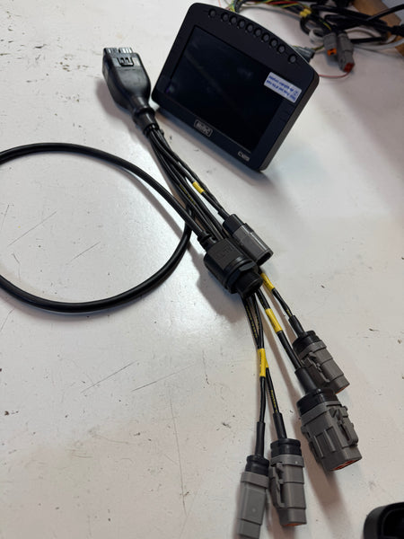 Motec C125/c127 Dash display wiring Loom.