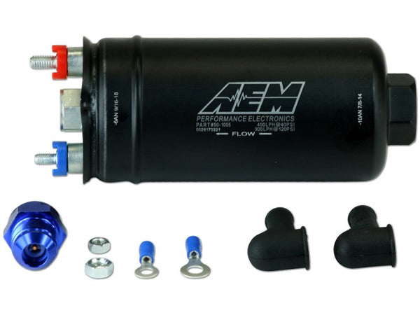 AEM 400lph High Flow In-Line Fuel Pump